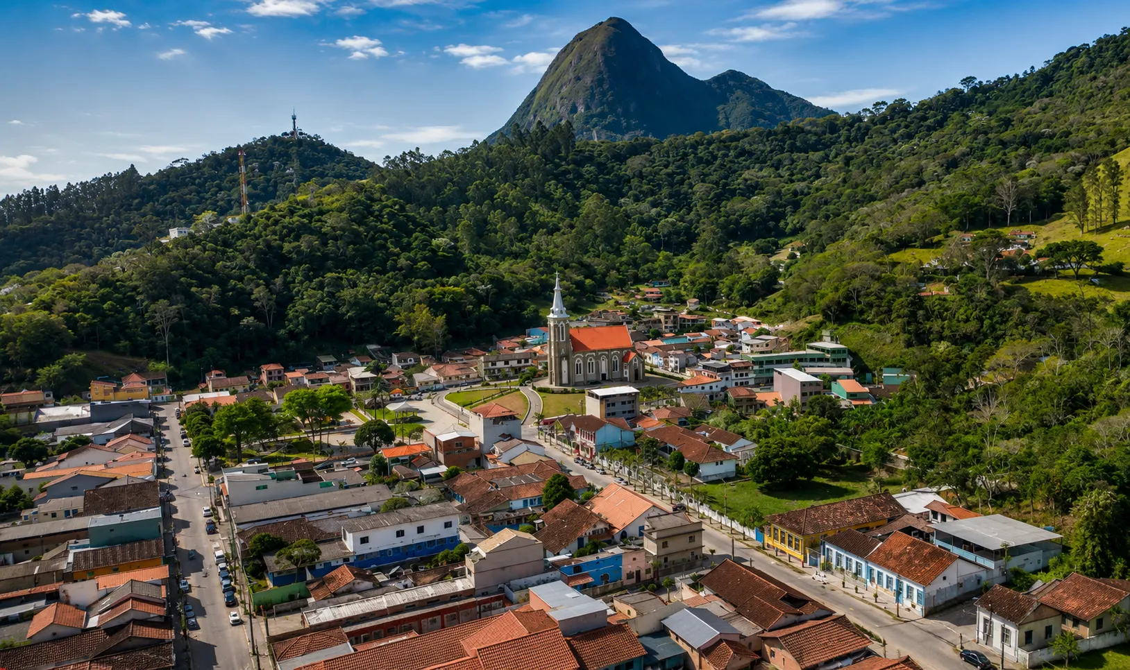Vista panorâmica da cidade de Santa Maria Madalena